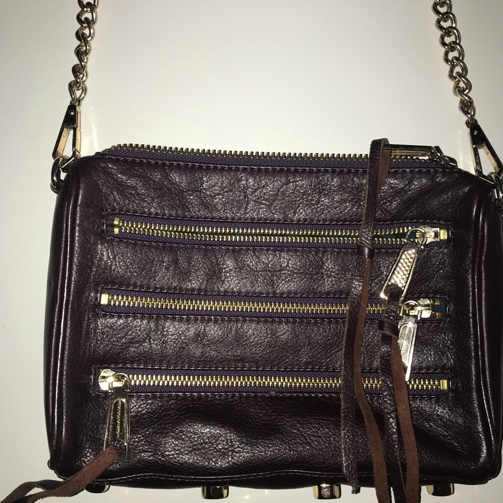 Rebecca Minkoff Mini MAC Crossbody purple plum